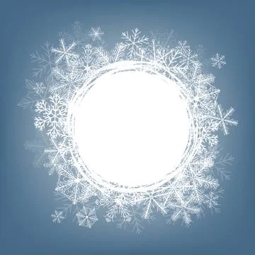 Snowflake card Stock Illustration
