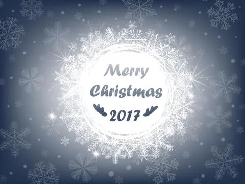 Snowflake card Stock Illustration