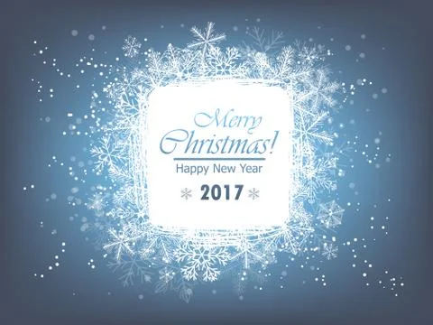 Snowflake card Stock Illustration