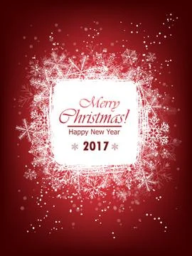 Snowflake card Stock Illustration