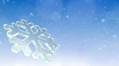 Snowflake Christmas Background Stock Footage 64630940