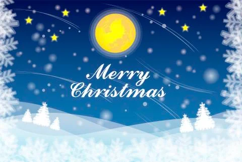 Snowflake christmas background Stock Illustration