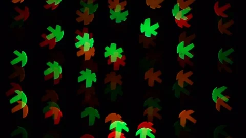 Snowflake Christmas lights Stock Footage 73041726