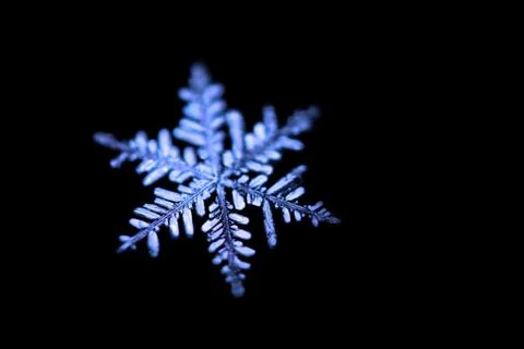 Snowflake closeup Stock Photos