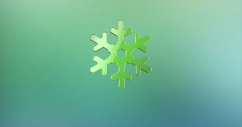 Snowflake Color 3d Icon Video stock 67951140