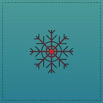 Snowflake computer symbol Stock Illustration