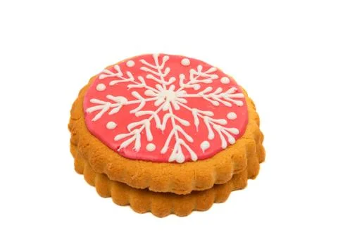 Snowflake cookie Stock Photos