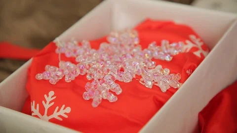 Snowflake decor Stock Footage 120111203