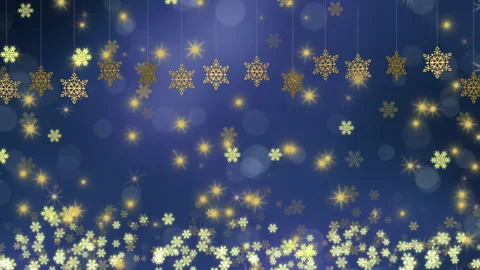 Snowflake Decoration with Blue Background Video stock 164938899