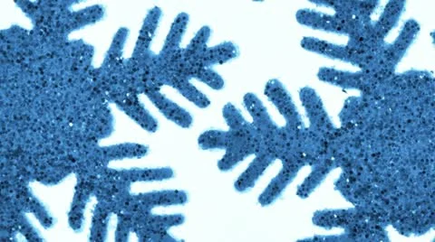 Snowflake decorations Stock Footage 21318343