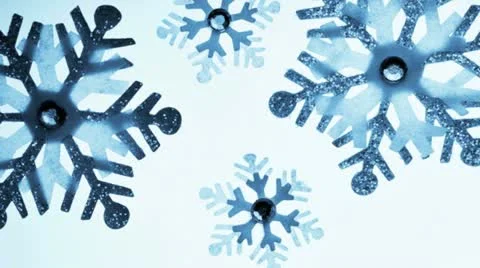 Snowflake decorations Stock Footage 21318457