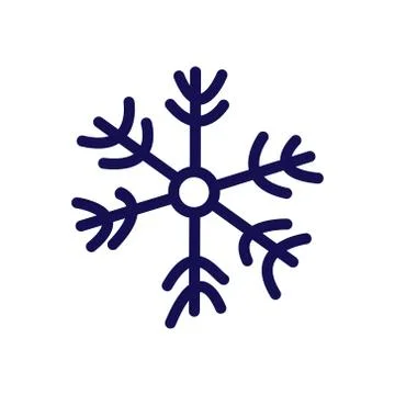 Snowflake doodle icon vector illustration Stock Illustration