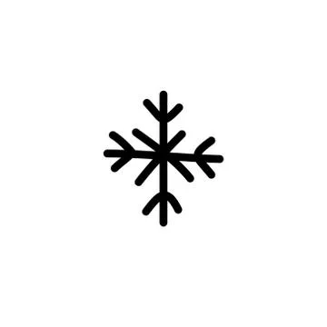 Snowflake doodle icon, vector illustration Stock Illustration