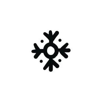 Snowflake doodle icon, vector illustration Stock Illustration