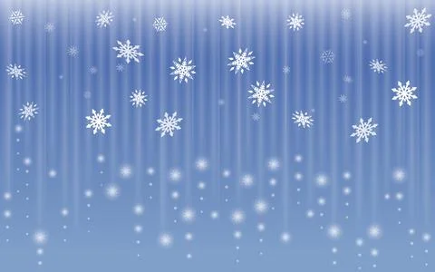 Snowflake Falling Abstract Background, Vector Illustration Ilustración de archivo