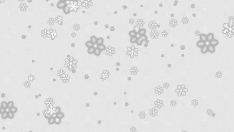 Snowflake Falling Alpha Channel Background Stock Footage 232809327