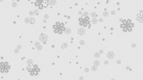Snowflake Falling Alpha Channel Background Stock Footage 232809486