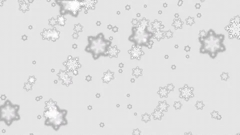 Snowflake Falling Alpha Channel Background Stock Footage 232809717