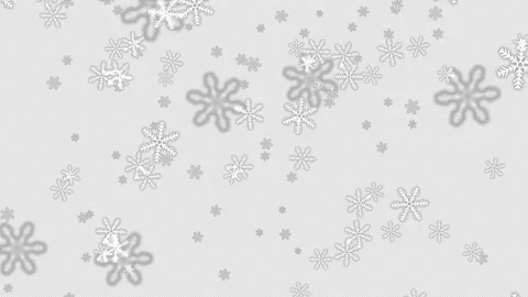 Snowflake Falling Alpha Channel Background Stock Footage 232809886