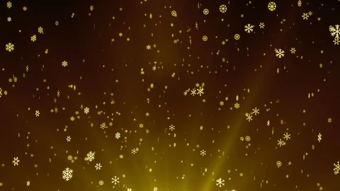 SnowFlake Falling BG 4K Gold 스톡 동영상 120079301