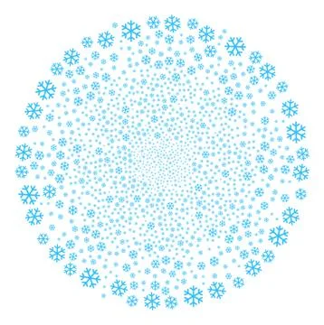 Snowflake Fireworks Sphere Stock Illustration