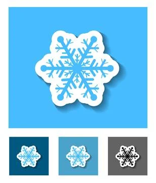 Snowflake flat icon. Snowflake flat icon. Vector illustration EPS. Copyrig... 스톡 사진