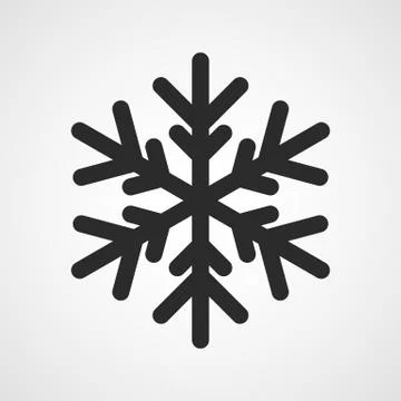 Snowflake flat icon. Vector illustration. Illustrazione stock