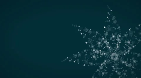 Snowflake Flower long loop 1080  background Stock Footage 50664946