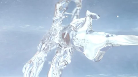 Snowflake formation，Water cemented Snow Video stock 60589205