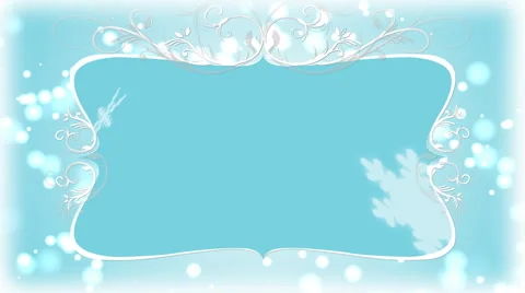 Snowflake Frame 1080  background Stock Footage 50778388