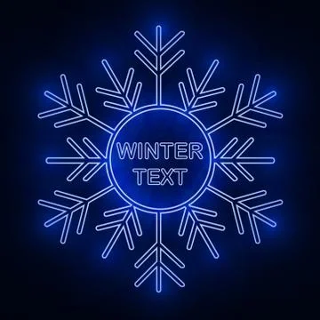 Snowflake frame. Winter theme. New Year s and Christmas. Vector Image. Stock Illustration