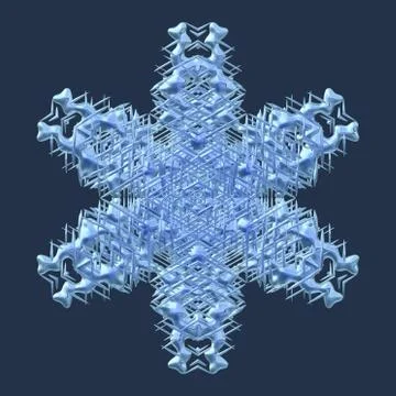 Snowflake generated texture 스톡 일러스트