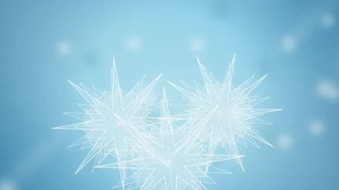 Snowflake geometric pattern spinning seamless loop motion background Stock Footage 348255196