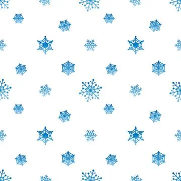 Snowflake gradient blue white background Stock Illustration