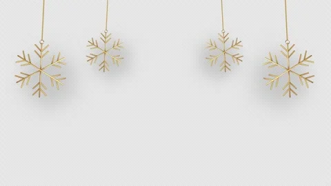 Snowflake hanging design element decoration Ornament copy space concept Loo.. Stock Footage 294650862