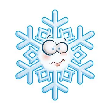 Snowflake head - heh Stock Illustration