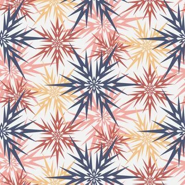 Snowflake ice seamless pattern for textile design. Vector illustration chri.. Stock Illustration