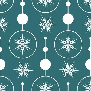 Snowflake ice seamless pattern for textile design 스톡 일러스트