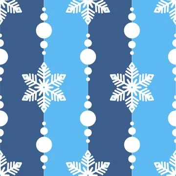 Snowflake ice seamless pattern. Vector illustration christmas decoration bl.. 스톡 일러스트