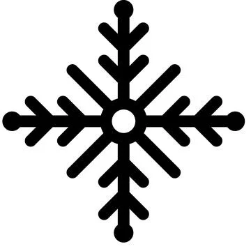 Snowflake icon, Christmas related vector illustration Stock Illustration