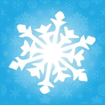 Snowflake icon clipart Stock Illustration
