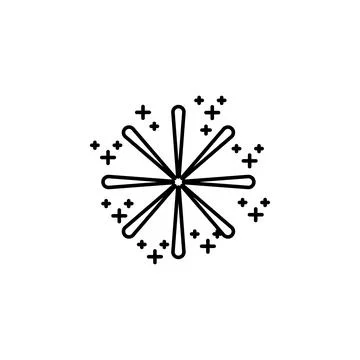 Snowflake icon. Element of new year oarty outline icon. Thin line icon for Stock Illustration