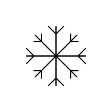 Snowflake icon element of winter clothes icon for mobile concept and web apps Stock Illustration