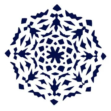 Snowflake Icon graphic. Illustrazione stock
