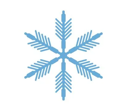 Snowflake icon illustrated in vector on white background snowflake icon il... Stock Photos