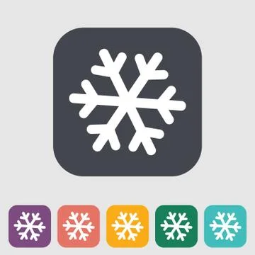 Snowflake icon. Stock Illustration