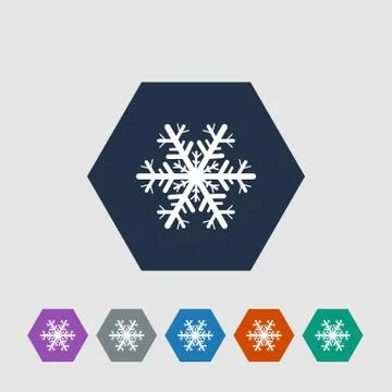Snowflake icon Stock Illustration