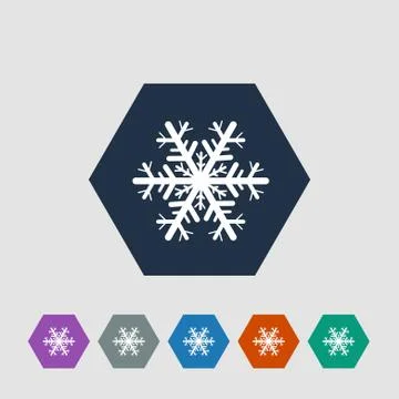 Snowflake icon Stock Illustration