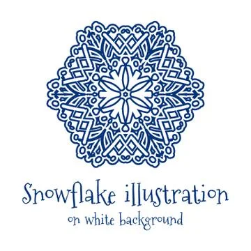 Snowflake icon Stock Illustration