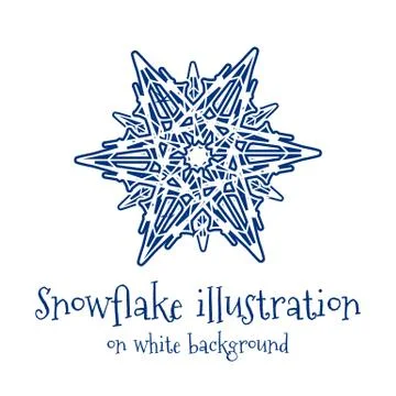 Snowflake icon Stock Illustration